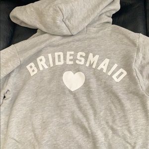 Wildfox Bridesmaid Zip up Hoodie